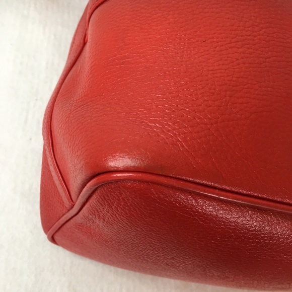 MCM Red Bucket Crossbody Bag with Wallet - Picture 14 of 15